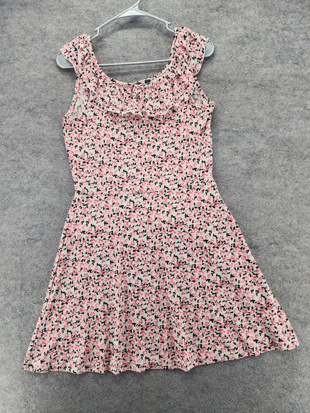 Vero Moda Dress Womens Small Sleeveless White Pink Floral